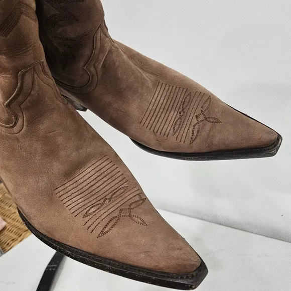Rudel Western Boots Embroidered Pointed Toe Cowboy Boots Men's Size 9.5