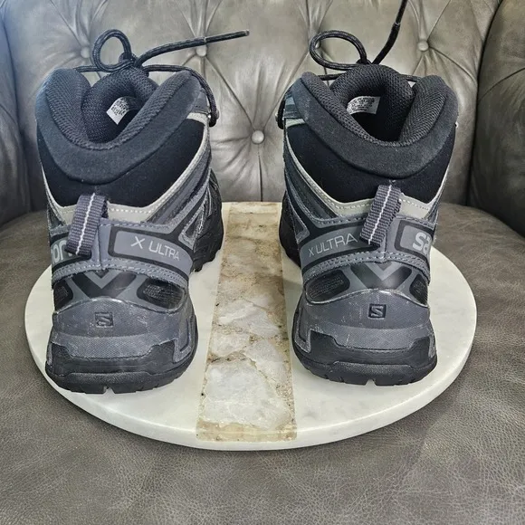 Salomon Black Gray X Ultra Gore-Tex Hiking Trail Boots Mens Size 10