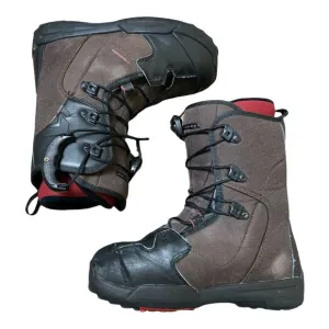SALOMON Kamooks Snowboard Boots Shoes Black Red 24.5 Men's 6
