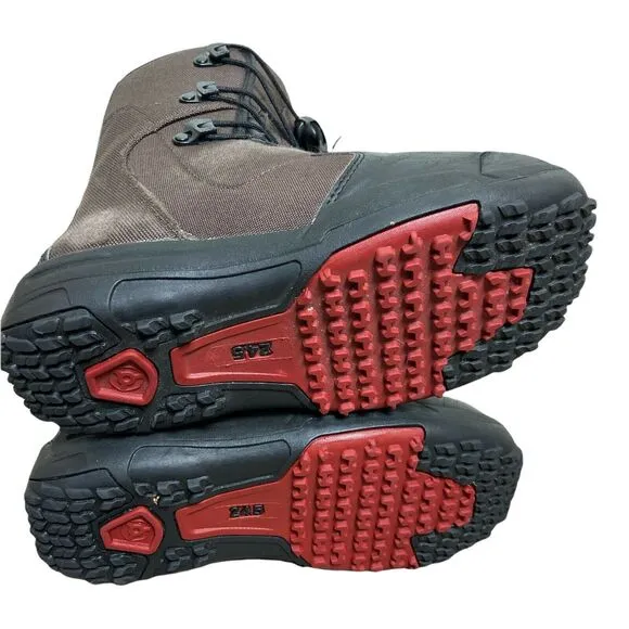 SALOMON Kamooks Snowboard Boots Shoes Black Red 24.5 Men's 6