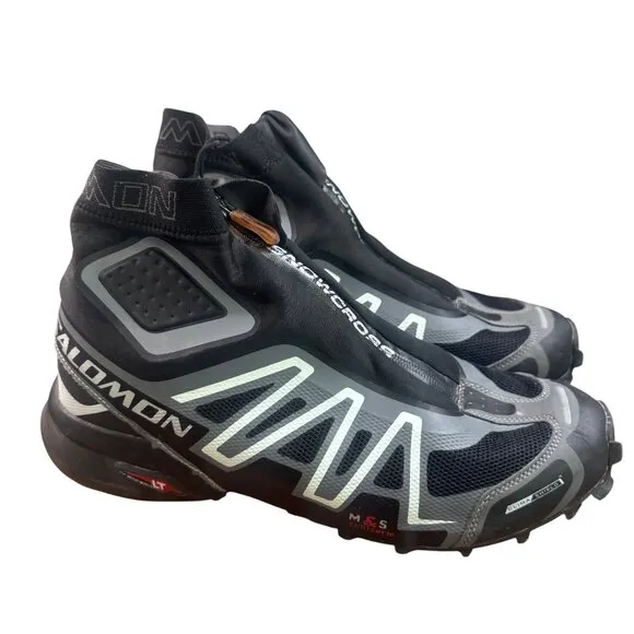 Salomon M&amp;S Grip Othrolite Zipper Shoe Mens Size 11 Snowcross 1 One Black