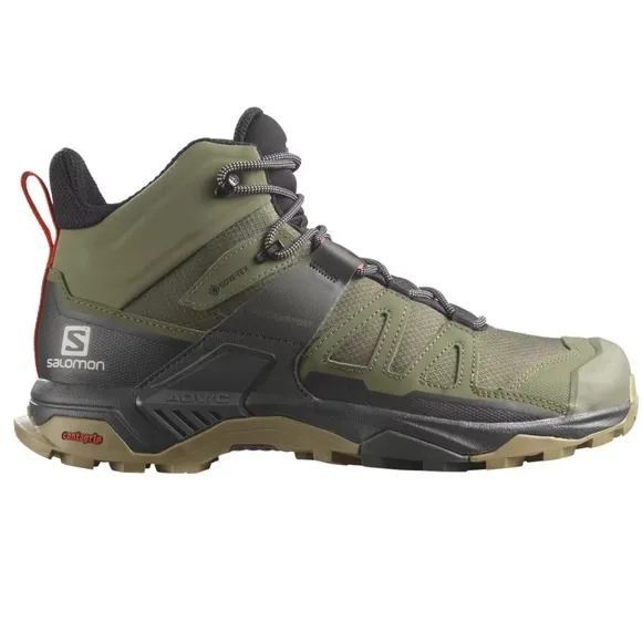 SALOMON X Ultra 4 Mid Mens 11.5 GTX Gore-Tex Hiking Boots/Shoes NEW Lichen Green