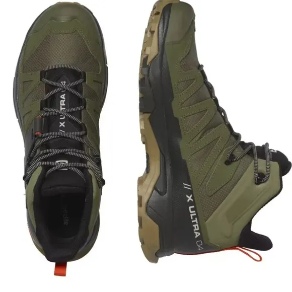 SALOMON X Ultra 4 Mid Mens 11.5 GTX Gore-Tex Hiking Boots/Shoes NEW Lichen Green