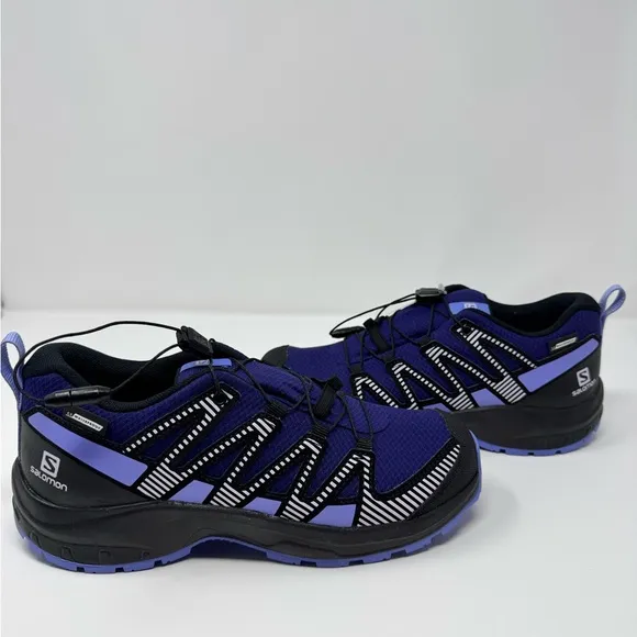 SALOMON XA PRO V8 CS WATERPROOF TRAIL RUNNING SHOES KIDS' SIZE 5 ••BRAND NEW ••