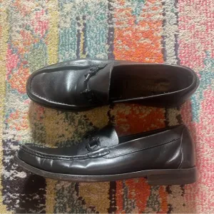Salvatore Ferragamo Black Leather Loafers men’s size 8.5 D