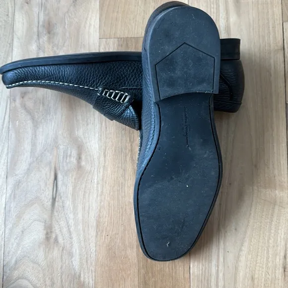 Salvatore Ferragamo Black Loafers Slip-On Elegance