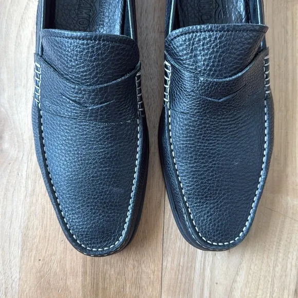 Salvatore Ferragamo Black Loafers Slip-On Elegance