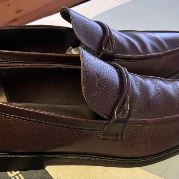 Salvatore Ferragamo Brown Leather Men's Loafers