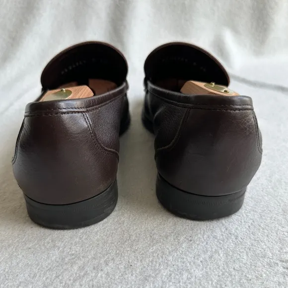 Salvatore Ferragamo Mens MAGNIFICO Gancini Bit Dress Shoes Loafers 10 D