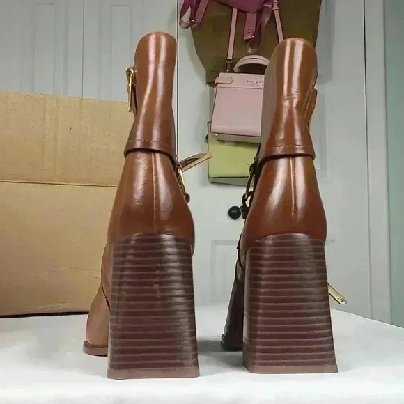 Sam Edelman brown leather boots size 6M