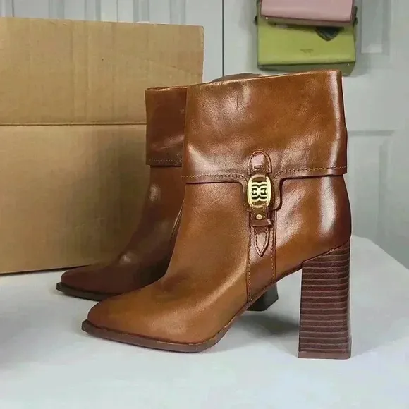 Sam Edelman brown leather boots size 6M