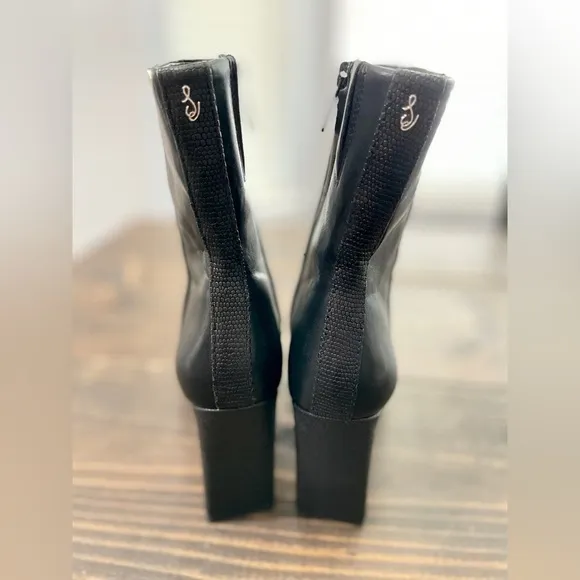 Sam Edelman Women's Black Leather Anika Boots size 7