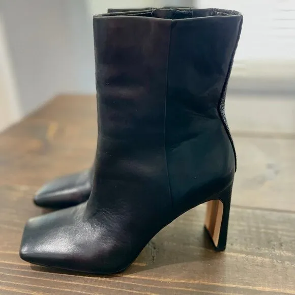 Sam Edelman Women's Black Leather Anika Boots size 7