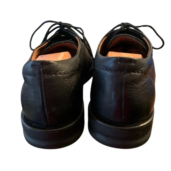 Sandro Mens Comfort Walk Black Leather Lace Up Dress Shoes Sz 9