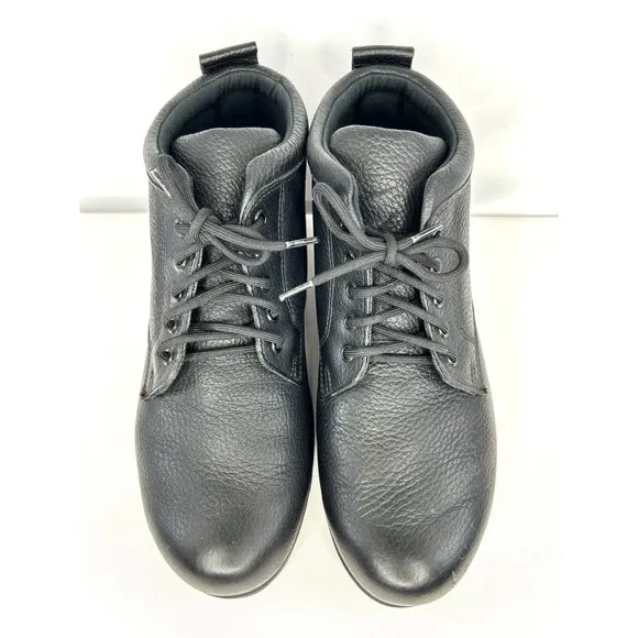 SAS Alpine Ankle Boots Women's Size 9.5 M Black Leather Non Slip Shoes Bootie