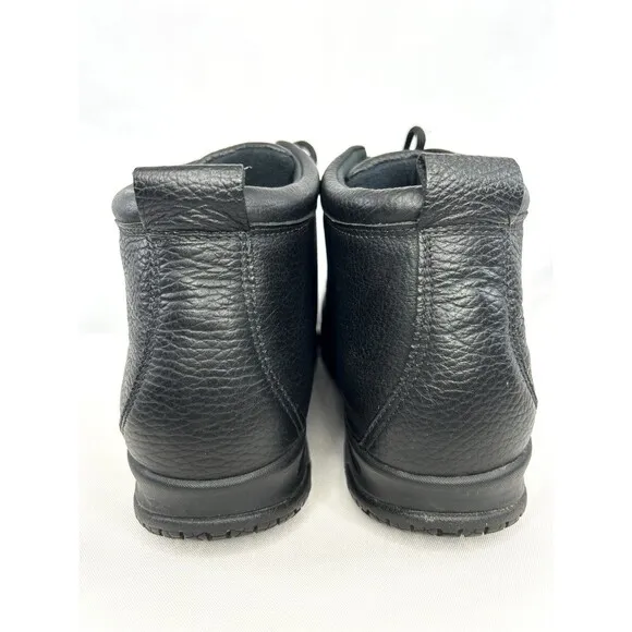 SAS Alpine Ankle Boots Women's Size 9.5 M Black Leather Non Slip Shoes Bootie
