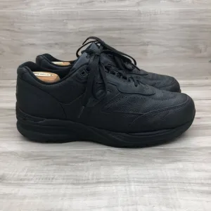 SAS Shoes Mens 10.5W Black Leather Lace Up Comfort Sneakers