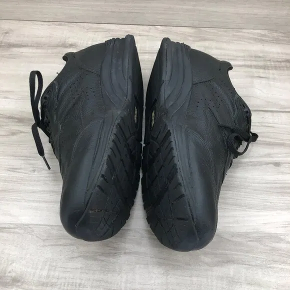 SAS Shoes Mens 10.5W Black Leather Lace Up Comfort Sneakers