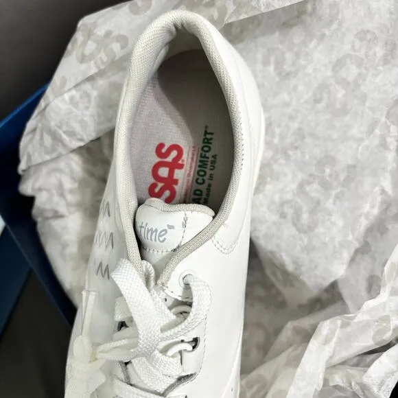 SAS - Women's - Freetime White Comfort Walking Shoes - Size 7W - New in Box