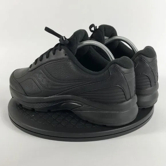 Saucony Omni Walker Black Leather Comfort Shoes S50203-2 Women’s Size 10.5 Wide