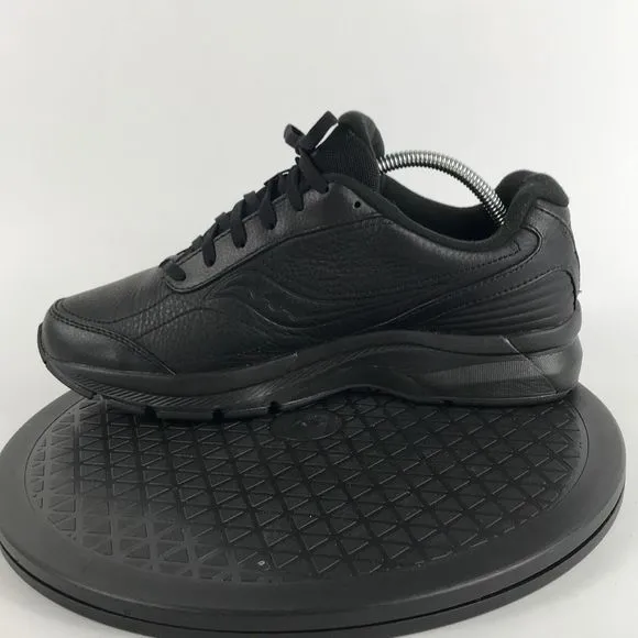 Saucony Omni Walker Black Leather Comfort Shoes S50203-2 Women’s Size 10.5 Wide
