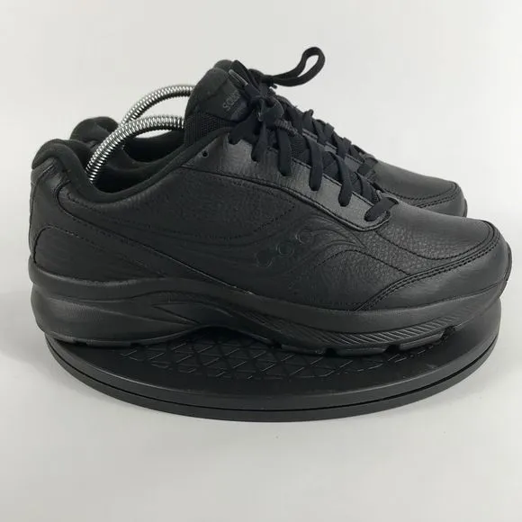 Saucony Omni Walker Black Leather Comfort Shoes S50203-2 Women’s Size 10.5 Wide