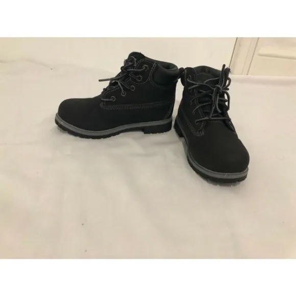 Set 2 Boys Shoes Vans Sneakers Red Black &amp; Wonder Nation Boots Black Size USA1