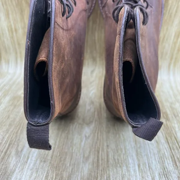 Shoe The Bear Ned Men's Size 11 EU 44 Waxed Suede Brown Ankle Boots Shoes