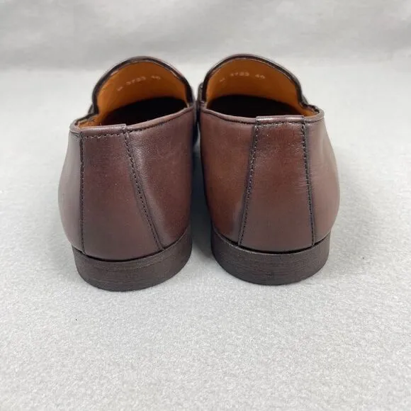 Sigotto Uomo Men's Size 7.5 Slip On Brown Leather Dress Shoes 3723