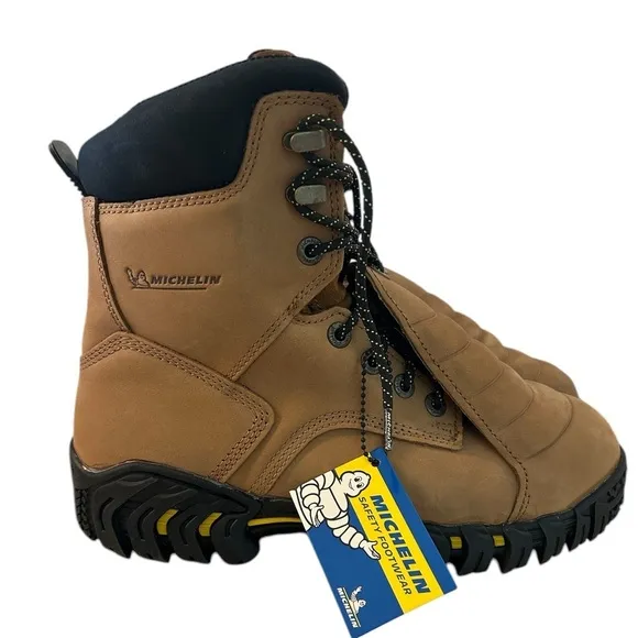 Size 10.5 W Men’s Michelin Pilot Sledge Toe Metatarsal Work Boots - NWT