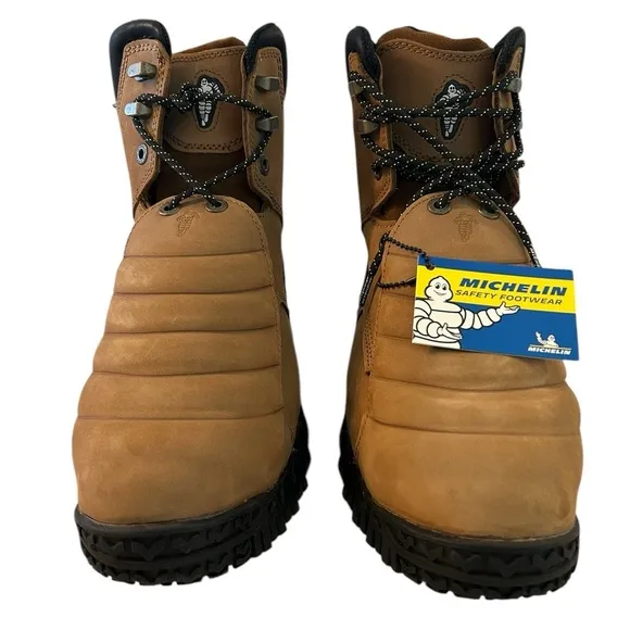 Size 10.5 W Men’s Michelin Pilot Sledge Toe Metatarsal Work Boots - NWT
