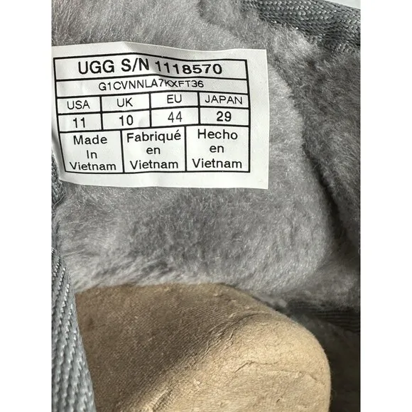 Size 11 UGG Neumel Snapback Chukka Boots Metal Gray Mens Shoe NEW