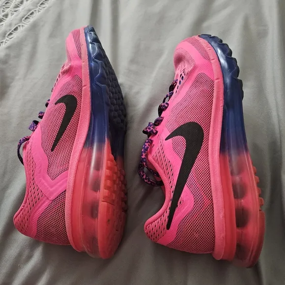 Size 6.5y Nike Air Max 2014 Hyper Pink Hyper Cobalt‎ (Women's 8.5)