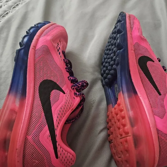Size 6.5y Nike Air Max 2014 Hyper Pink Hyper Cobalt‎ (Women's 8.5)