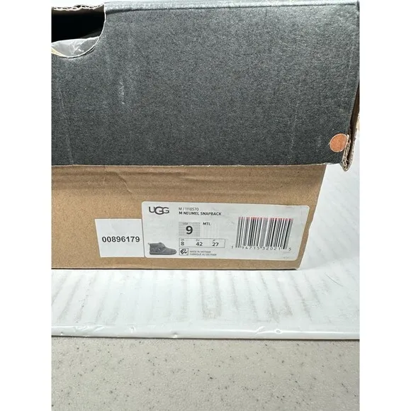 Size 9 UGG Neumel Snapback Chukka Boots Metal Gray Mens Shoe NEW