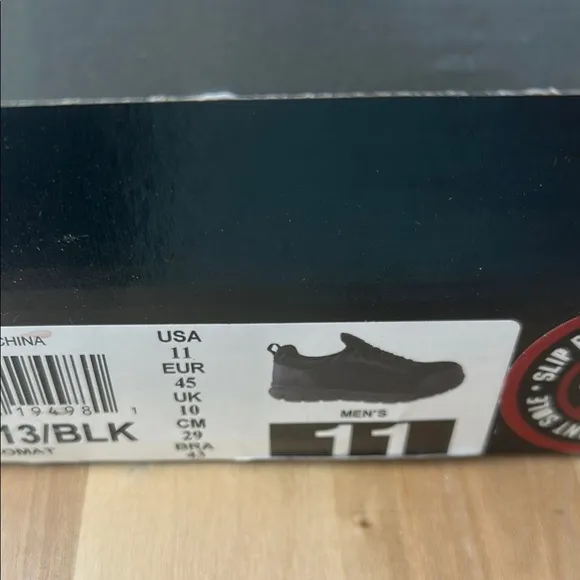 Skechers Men's Black Safety Toe Shoes Sz 11