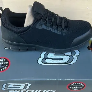 Skechers Men's Black Safety Toe Shoes Sz 11