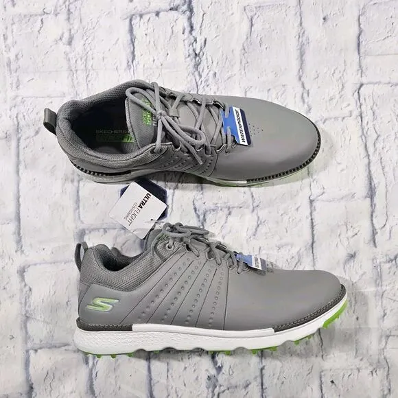 Skechers MENS SIZE 8 Go Golf Elite Tour SL Golf Shoes Gray White Waterproof