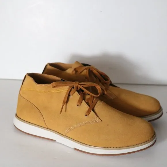 Skechers On The Go Kasual Chukka Boots Mens 11 Suede Brown Lace Up Comfort Shoes