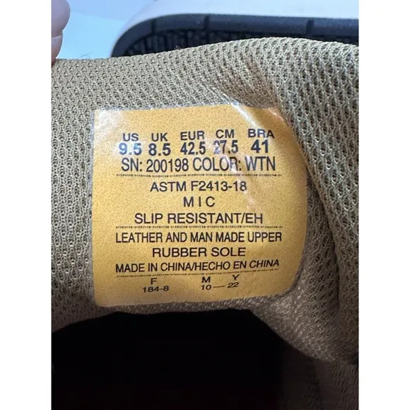 Skechers, Watab Comp Toe, Slip Resistant Work Shoes, Mens Size 9.5