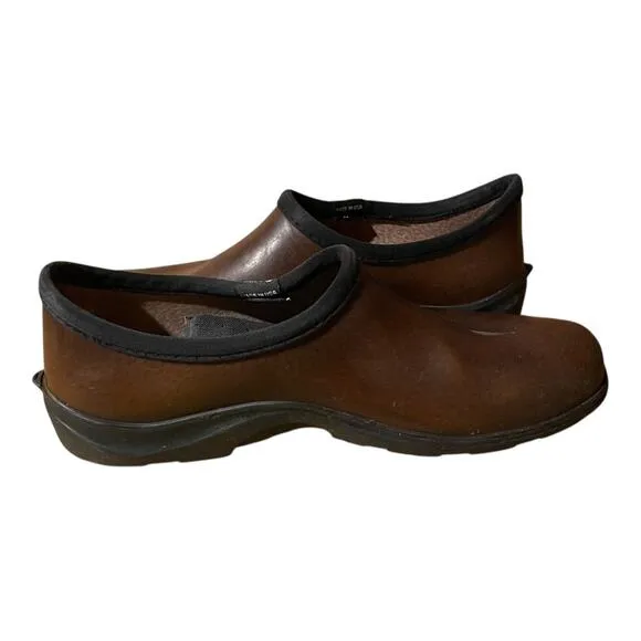 Sloggers Mens Rain And Garden Boots Leather Size 11 Brown
