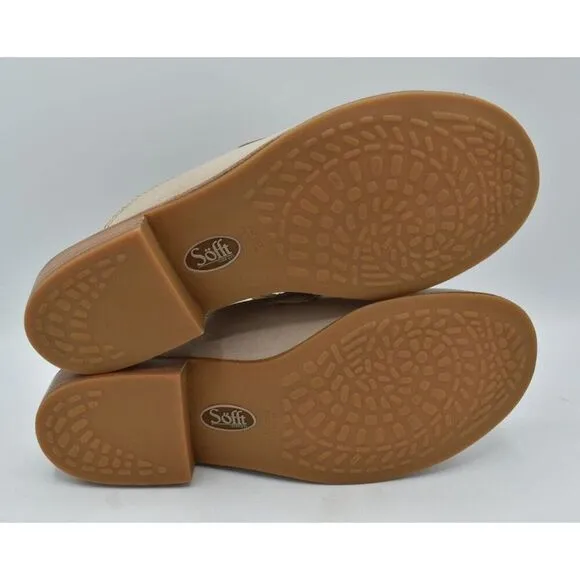 Sofft Womens Size 11 Nels Brushed Light Taupe Mushroom Loafers Mules Shoes