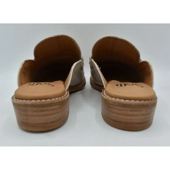 Sofft Womens Size 11 Nels Brushed Light Taupe Mushroom Loafers Mules Shoes