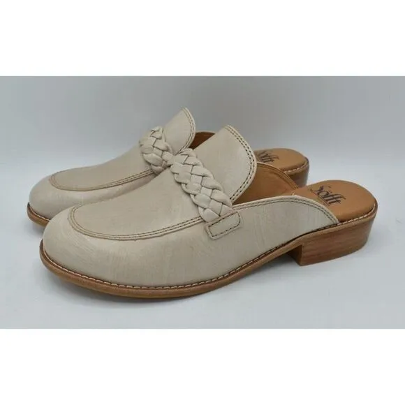 Sofft Womens Size 11 Nels Brushed Light Taupe Mushroom Loafers Mules Shoes