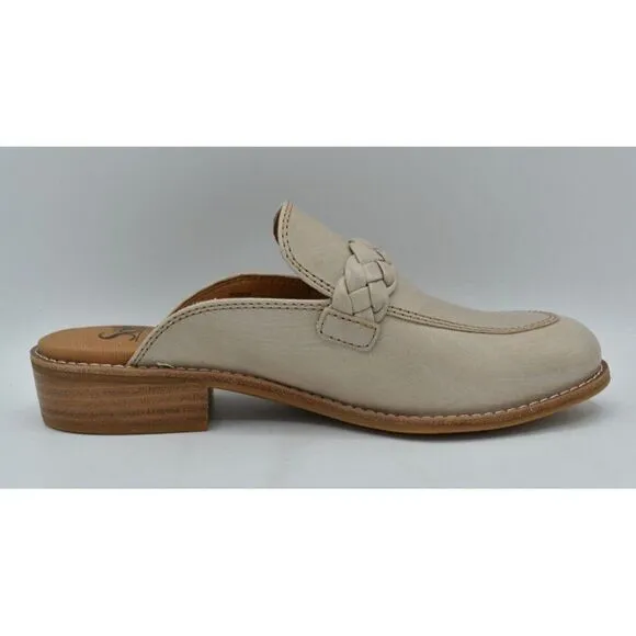 Sofft Womens Size 11 Nels Brushed Light Taupe Mushroom Loafers Mules Shoes