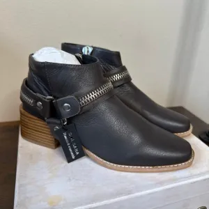 Sol Sana Eddie Moto Harness Ankle Boot in Coffee Size 37/ US 7 NIB