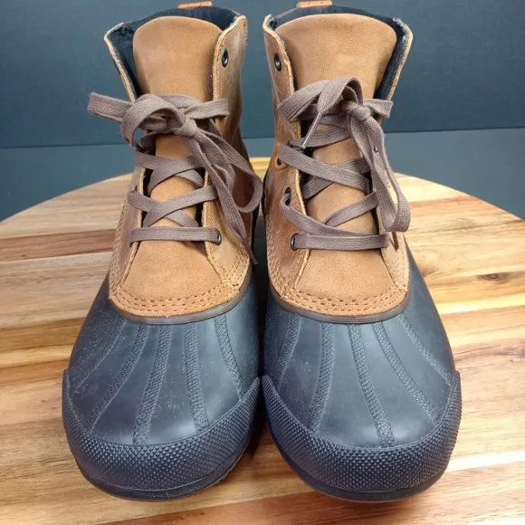 Sorel Ankeny Elk Stout Mens 11.5 Waterproof Snow Rain Duck NM2101-286 Leather