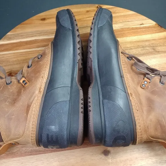 Sorel Ankeny Elk Stout Mens 11.5 Waterproof Snow Rain Duck NM2101-286 Leather