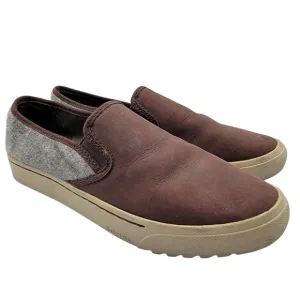 Sorel Campsneak Womens 8 Casual Camel Suede Gray Wool Slip On - NL2978-908