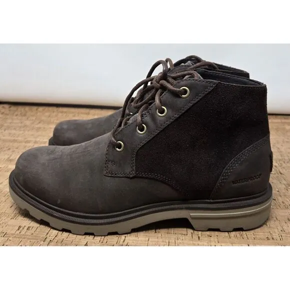 SOREL Carson Chukka WP Boots Mens 7.5 Casual‎ Preppy Brown